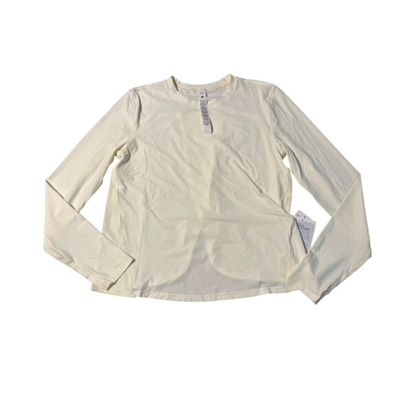 Lululemon Mesh Panelled Long Sleeve Running Top Size 4 Sundance Lightweight - Picture 1 of 2